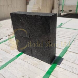 Black Basalt Cobbles. European cobbles in sawn finish and black color. Cut from basalt. Available by Citadel Stone Ltd to stone paver supply near me in Phoenix, Arizona and throughout the United States.