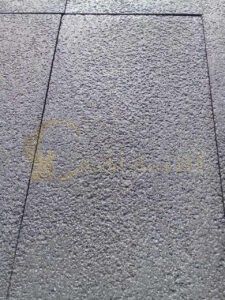 Basalt flooring tiles. Durable natural stone. Unlike sandstone, granite, or limestone.