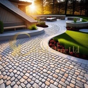 Buy landscaping stone. Cobblestone pavers