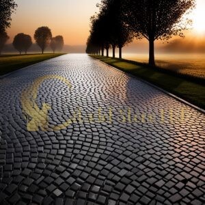 Enhance your property with the rich texture of black basalt cobbles