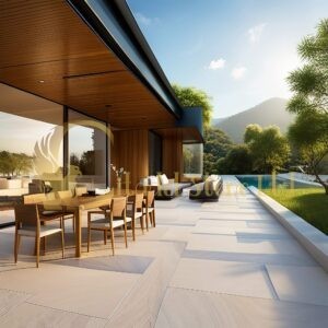 Experienced stone fabricators working with high-end natural stone slabs for luxury renovations. Contact us for a custom quote.