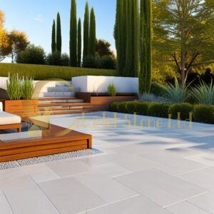 Flagstone Pavers Installed by Citadel Stone in Phoenix, AZ Courtyard