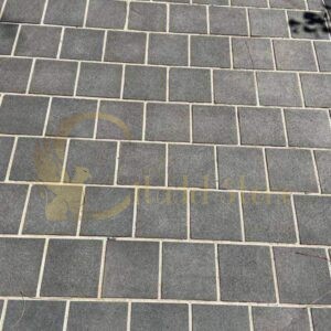 Basalt pavers with rough finish