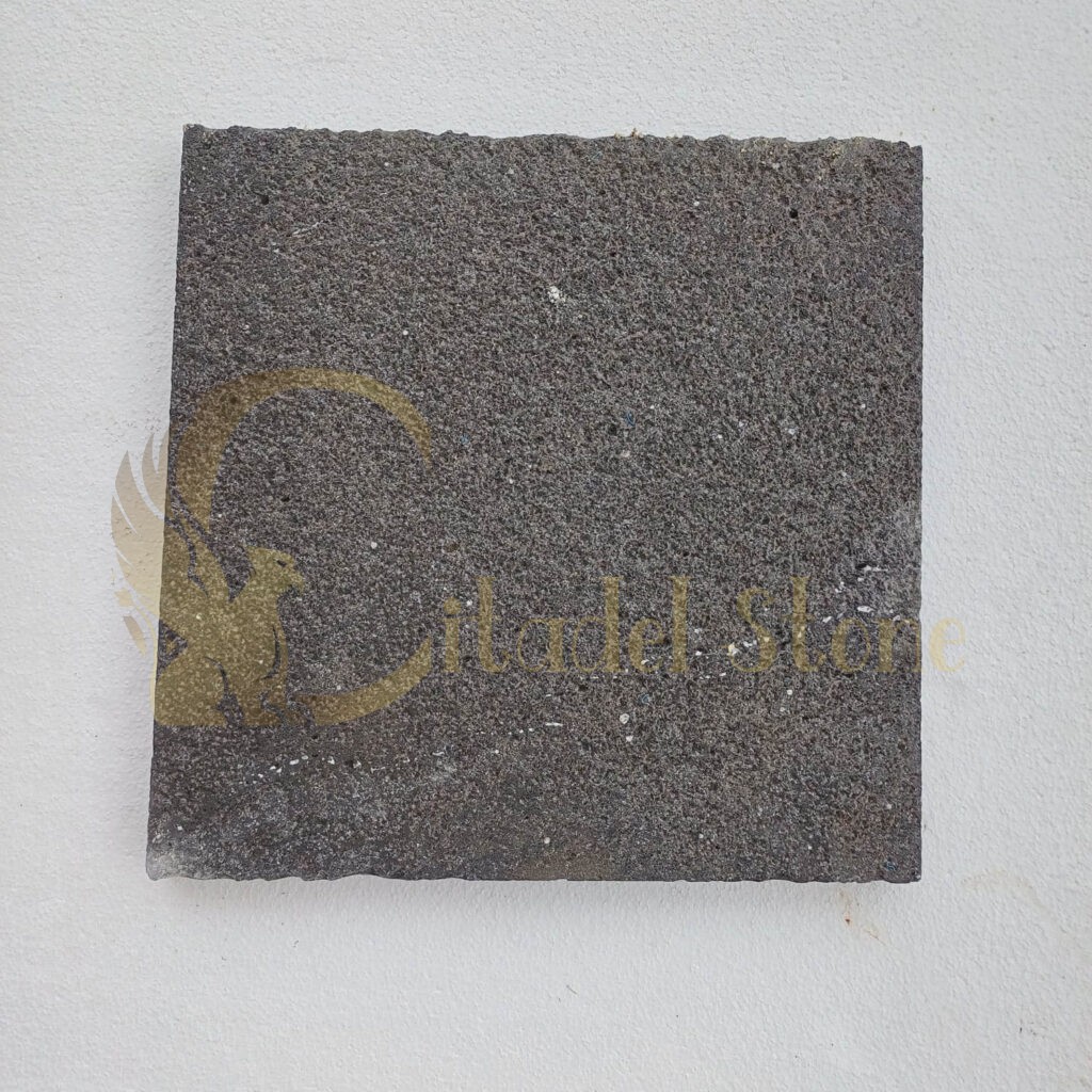 Basalt pavers bush hammered surface