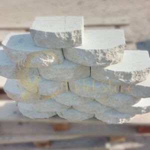 White limestone walling blocks