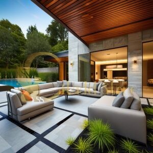 Marble floor tiles in the Bahamas