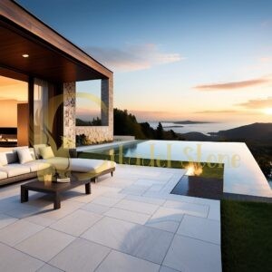 Luxury large tiles for decks and outdoor living in the Bahamas