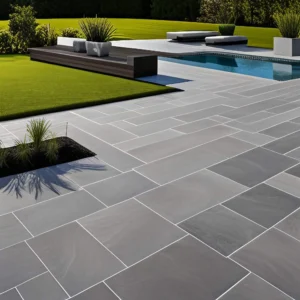Elegant basalt tiles home flooring