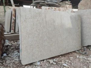 Rinsing shell pavers with a hose