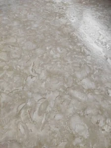 Testing slip resistance of shell-based pavers