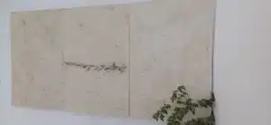 Different finishes of white limestone flooring