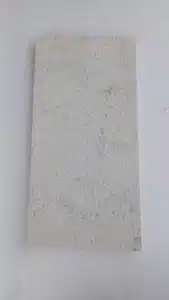 White limestone tiles on outdoor steps