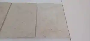 Sealed limestone tiles
