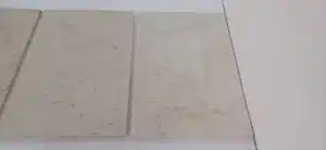 White limestone outdoor patio