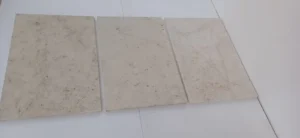 White limestone patio table