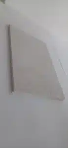 White limestone paving tiles on a driveway