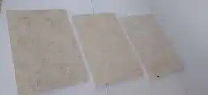 White limestone paving slabs in a patio design