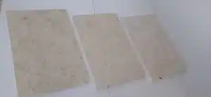 White limestone tiles on bathroom floor