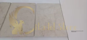 Bright open-concept living area with Mayra White Limestone floor tiles