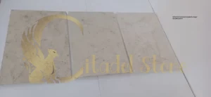 White Pearl Limestone installed in elegant Versailles pattern