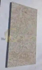 Setting up limestone pavers on a driveway