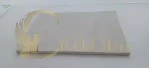 Repairing a cracked limestone paver