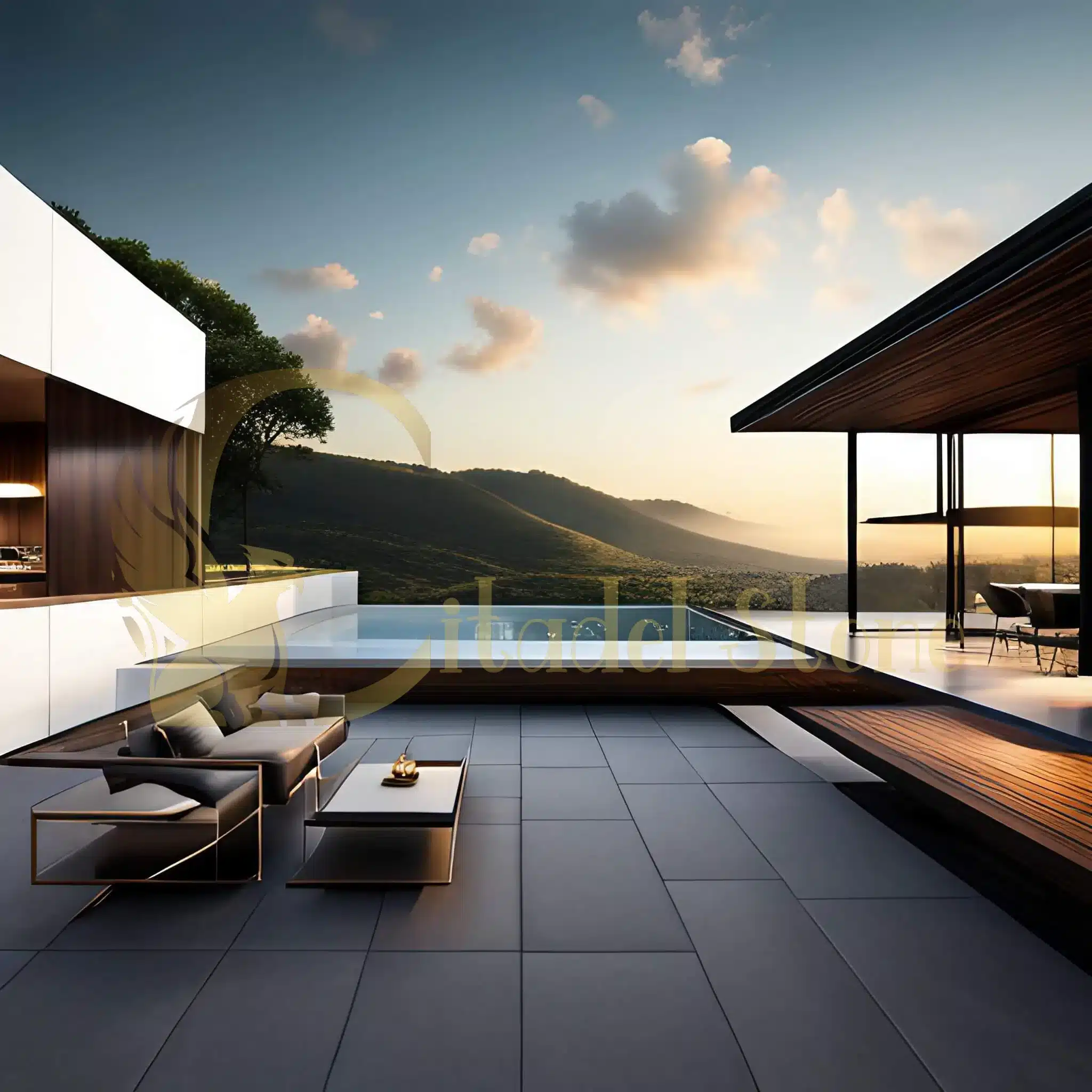 Basalt Pavers for LEED Certification Contributing to Green Building Standards