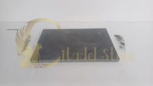 Oil stain test on basalt paver