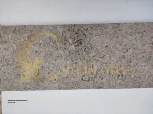 Natural and engineered stone side by side