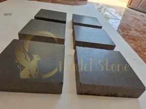 mock-up stone panel installation on-site