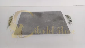 Slip test being conducted on basalt pavers