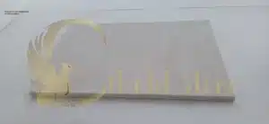 Close-up of a salt-resistant paver in a vibrant pattern