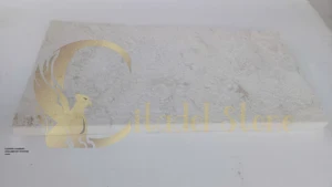 A pristine, completed paver patio at a Bahamian home