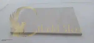 A finished landscaping area using low-cost decorative stone