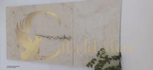 Development team examining CNC stone prototypes