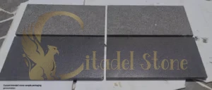 Custom branded stone sample packaging presentation