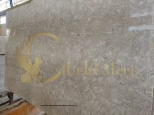 A beautiful, unblemished marble slab in its original quarry