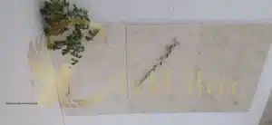 A bright, clean white limestone paver patio