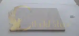 A finished floor showcasing the uniform color of White Pearl Limestone