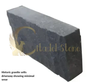 This showcases the superior natural stone paver durability over decades of use.