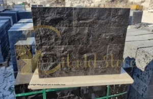 This emphasizes the importance of pattern choice for structural integrity when installing cobble setts on a slope.