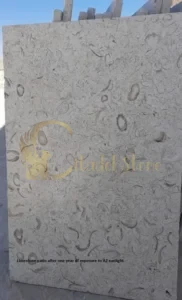 This photo shows the beginning of the weathering process, including slight settling.