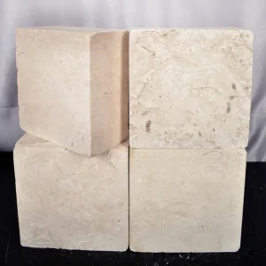 White Limestone Cobblestone Pavers – 8x8x4