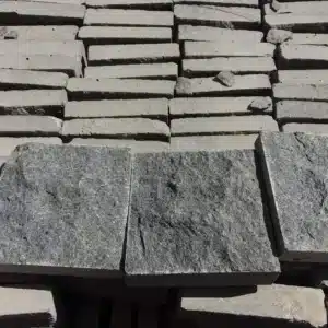 Graphite Grey Setts – Split-Top Finish Precision-Edge Stone Blocks with Natural Texture