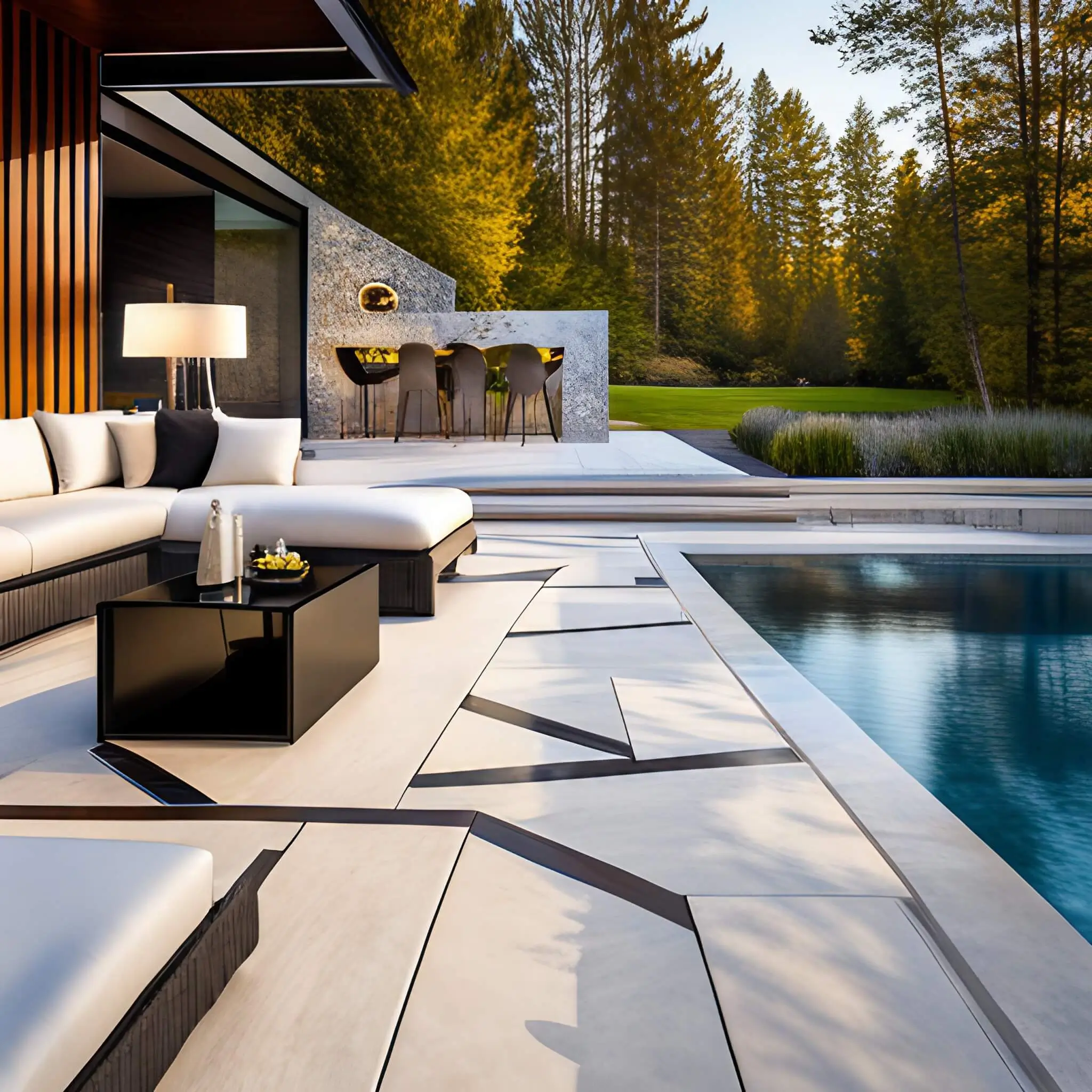 Dove Limestone Paving Harmonious for Marana Balanced Design