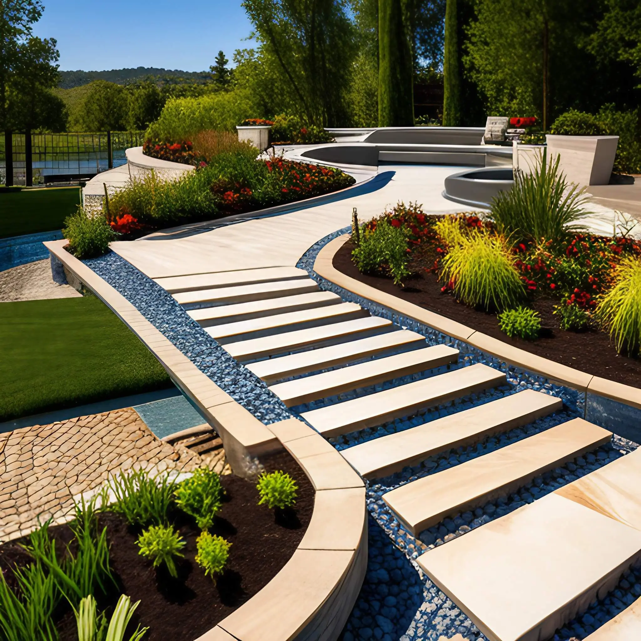 Irregular Limestone Paver Random Pattern Creation for Peoria Artistic Landscapes