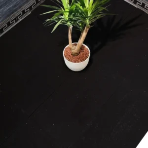 Nero Stellato black basalt tiles with bright crystalline flecks in a fine brushed matte