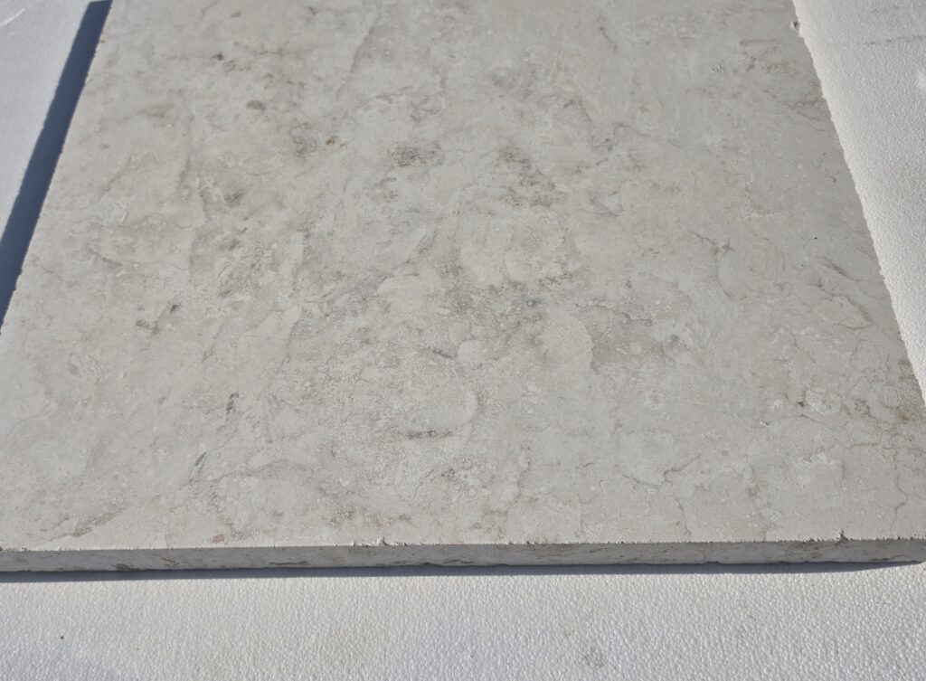 120 grit honed limestone slab surface