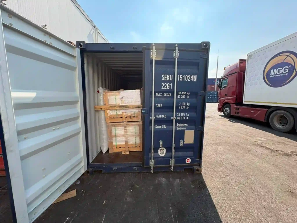 shipping natural stone containers to the USA