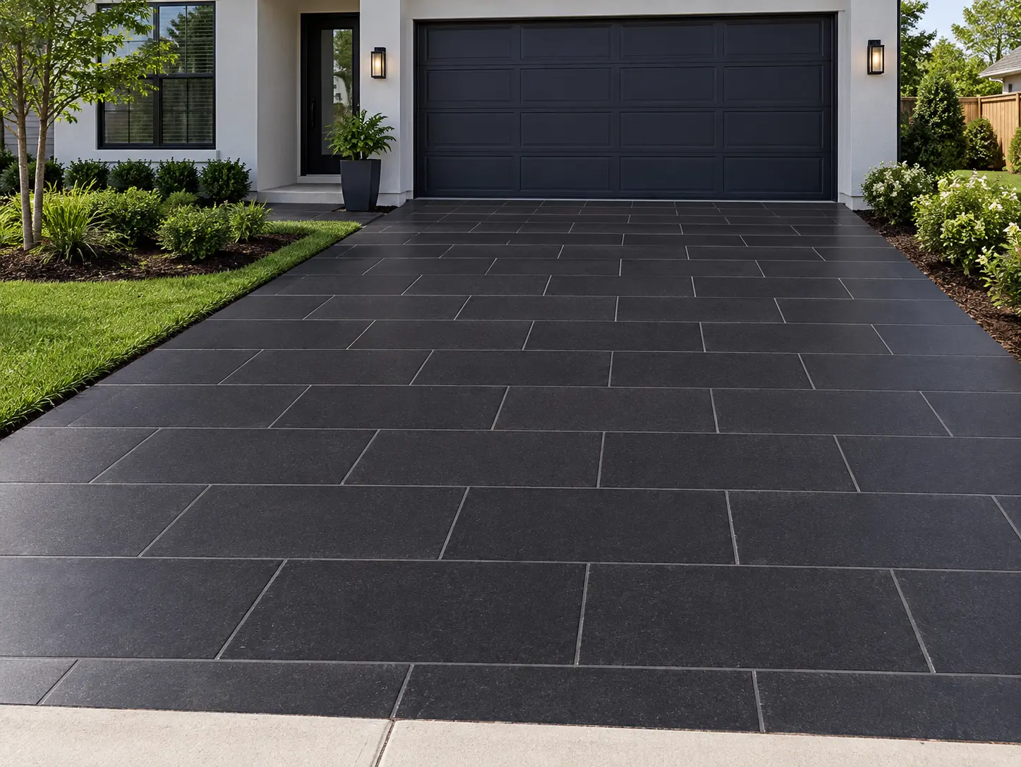 12 Basalt Crazy Paving Design Ideas for Patios